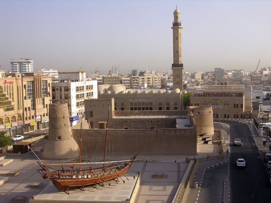 Dubai 02 Dubai Museum 02 Daytime View From Our Hotel Room With Grand Mosque2